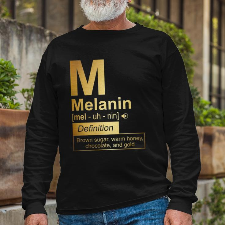 Melanin Brown Sugar Warm Honey Chocolate Black Gold Long Sleeve T-Shirt T-Shirt Gifts for Old Men