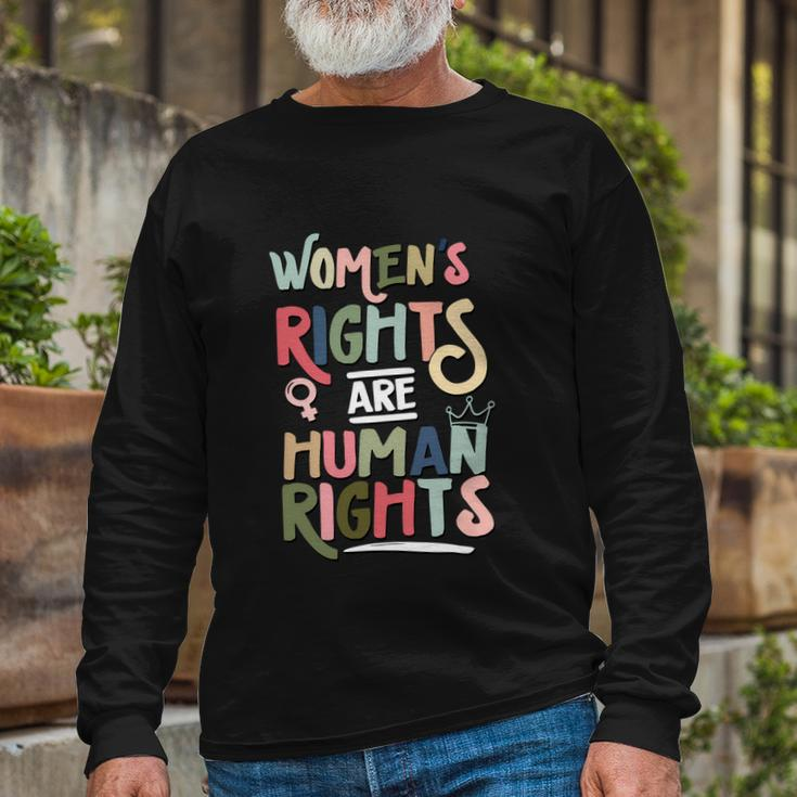 Mind Your Uterus Feminist Rights Are Human Rights Long Sleeve T-Shirt Gifts for Old Men