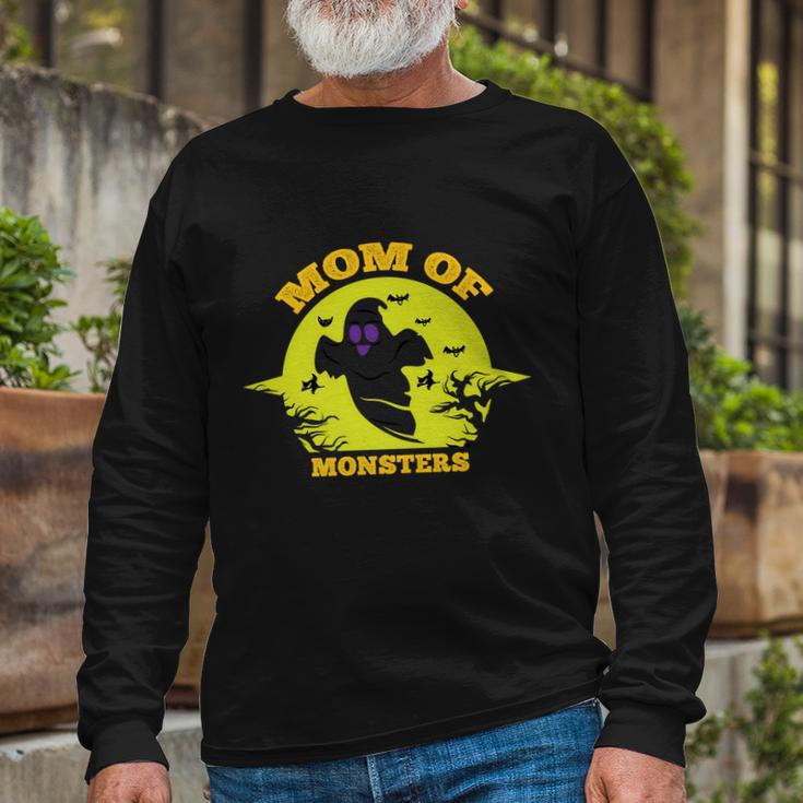 Mom Of Monsters Halloween Quote Long Sleeve T-Shirt Gifts for Old Men