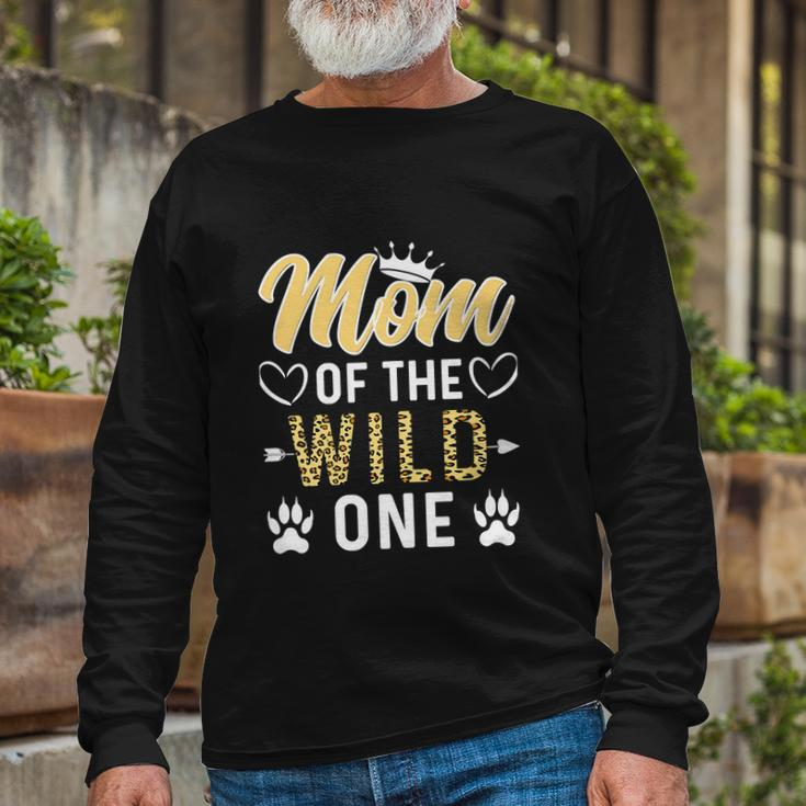 Mom Of The Wild One 1St Birthday Matching Long Sleeve T-Shirt Gifts for Old Men
