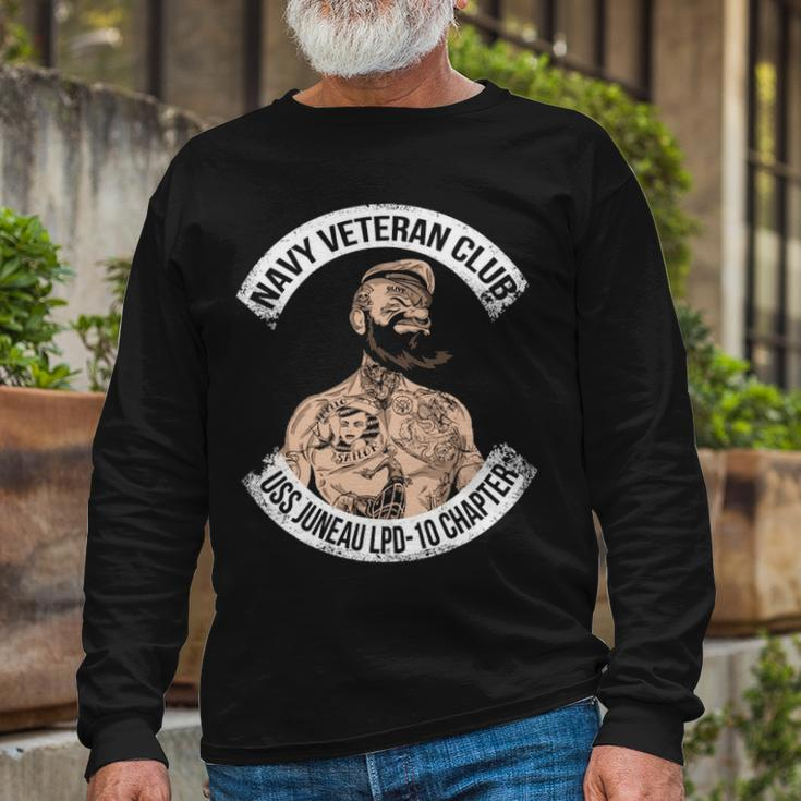 Navy Uss Juneau Lpd Long Sleeve T-Shirt Gifts for Old Men