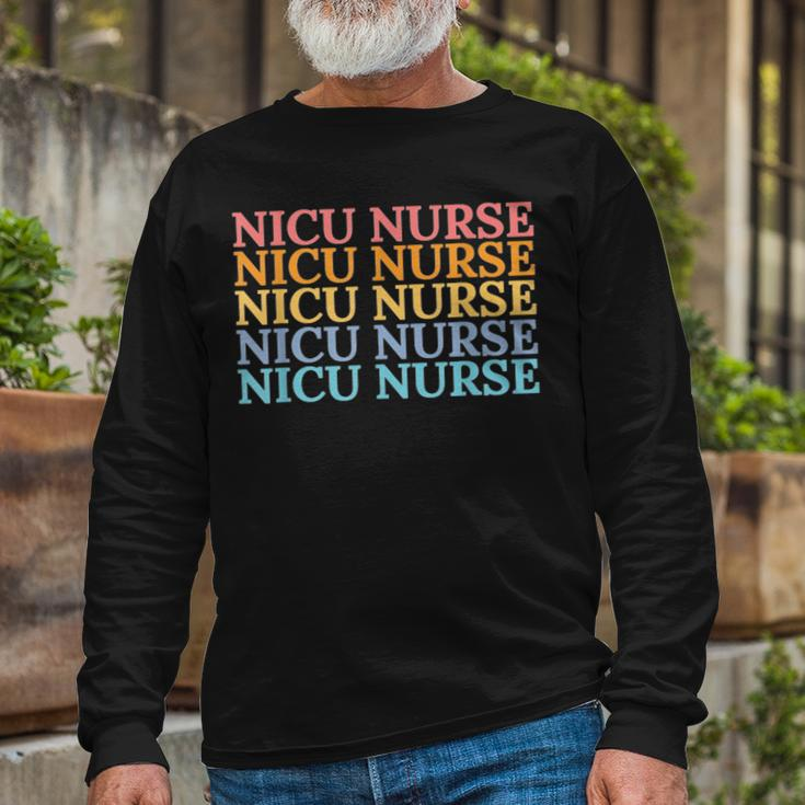 Nicu Nurse Neonatal Labor Intensive Care Unit Nurse V2 Long Sleeve T-Shirt Gifts for Old Men