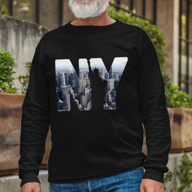 Ny Statue Of Liberty Long Sleeve T-Shirt Gifts for Old Men