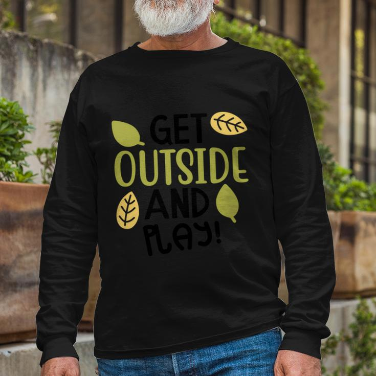 Get Outside And Play Halloween Quote V3 Long Sleeve T-Shirt Gifts for Old Men