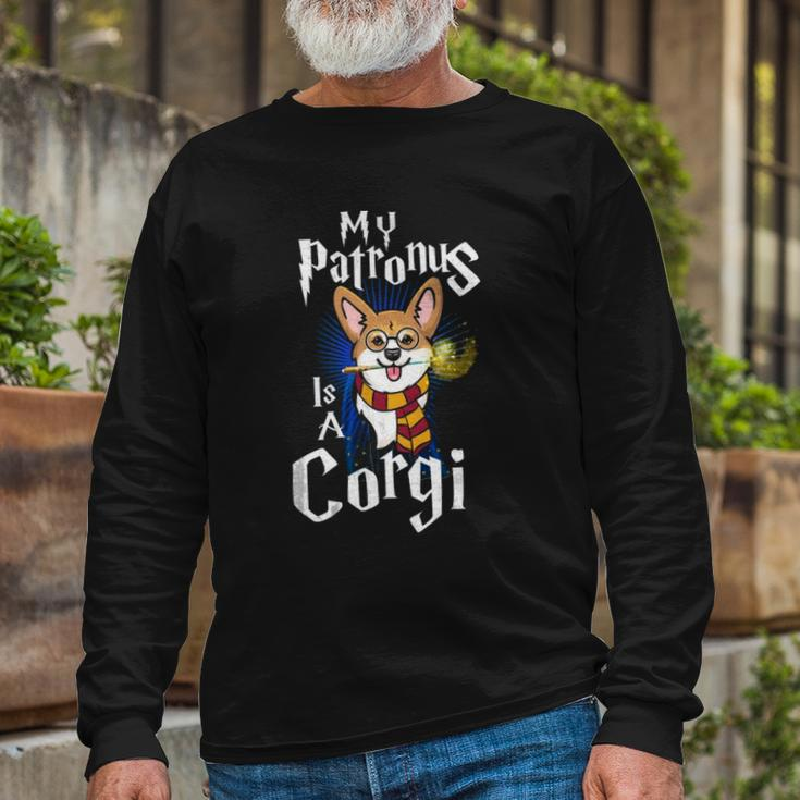 My Patronus Is Corgi Corgi For Corgi Lovers Corgis Long Sleeve T-Shirt T-Shirt Gifts for Old Men