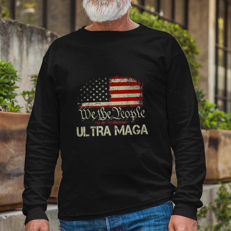We The People America Ultra Maga Tshirt Long Sleeve T-Shirt Gifts for Old Men