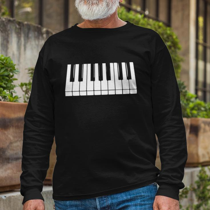 Piano V2 Long Sleeve T-Shirt Gifts for Old Men