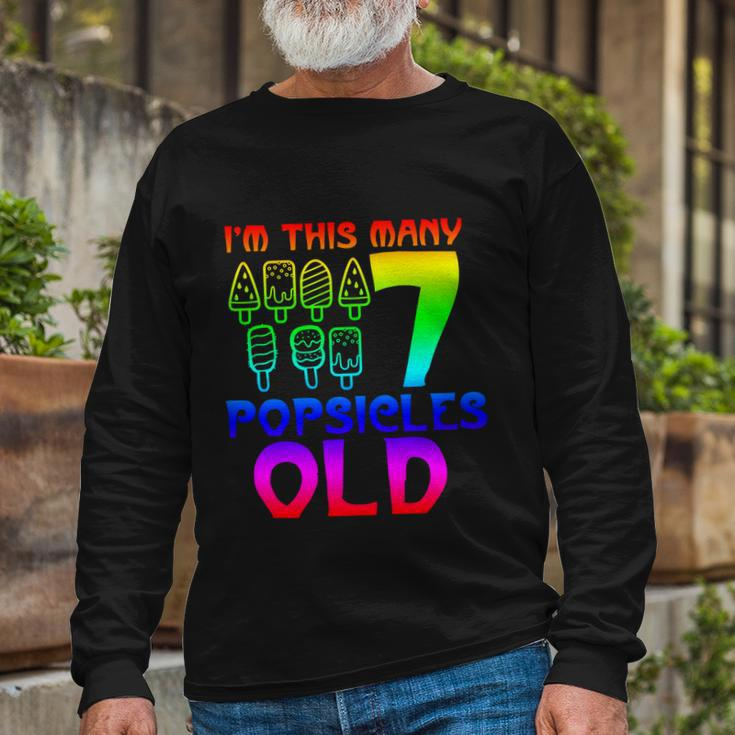 Im This Many Popsicles Old Birthday For Men Women Great Long Sleeve T-Shirt Gifts for Old Men