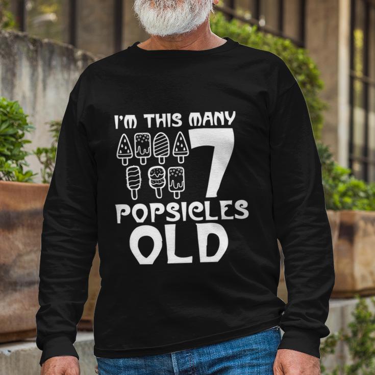 Im This Many Popsicles Old Birthday For Men Women Long Sleeve T-Shirt Gifts for Old Men