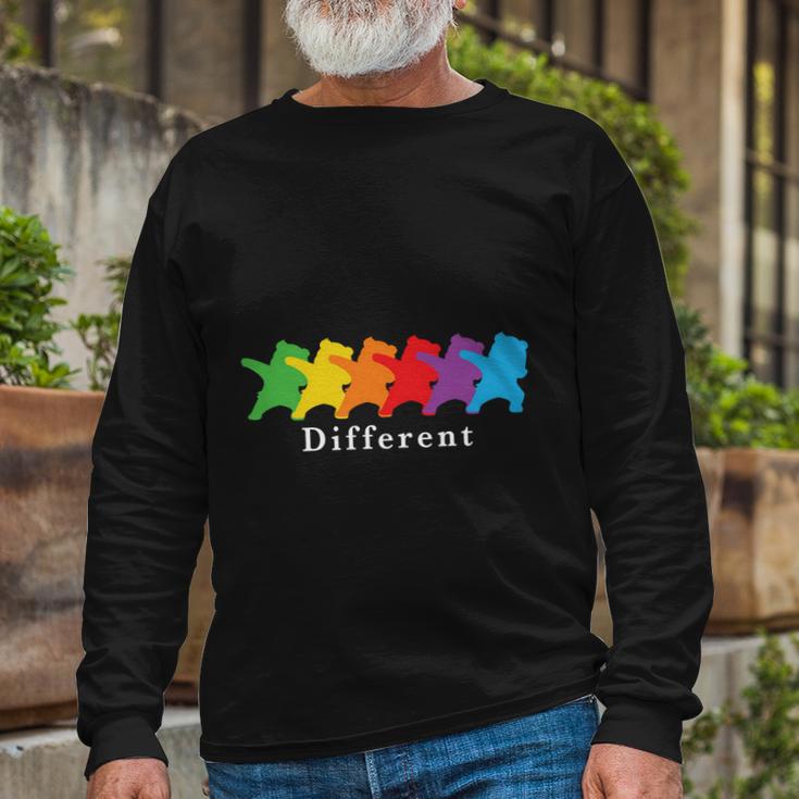 Pride Month Dare To Be Different Rainbow Lgbt Long Sleeve T-Shirt Gifts for Old Men