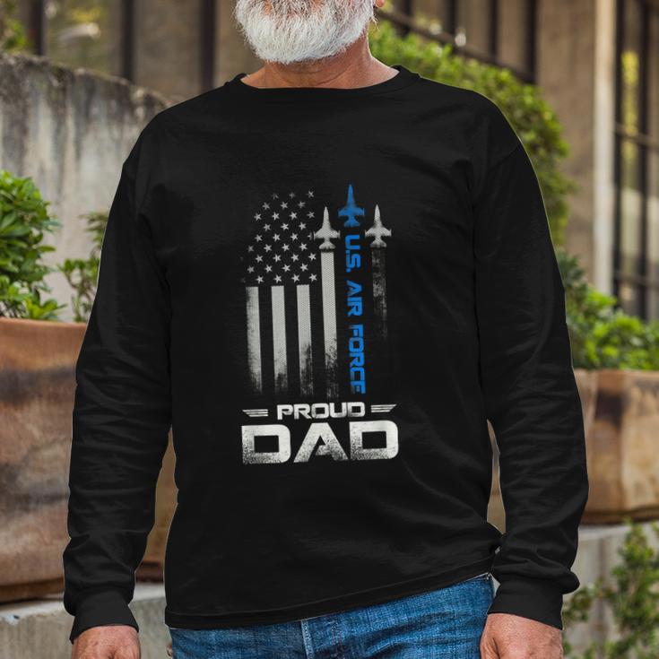 Pride US Army Im A Proud Air Force Dad Long Sleeve T-Shirt Gifts for Old Men