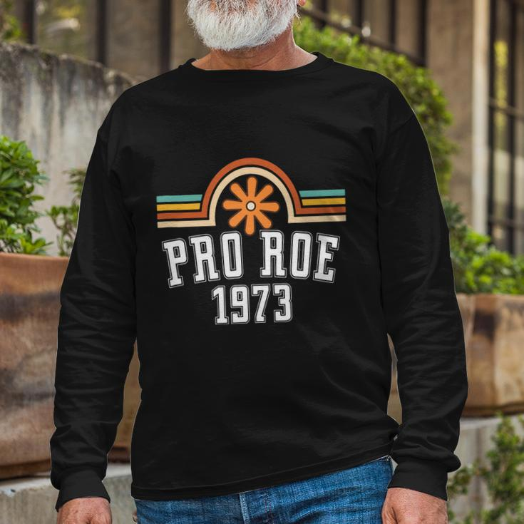 Pro Roe 1973 Rainbow Rights Long Sleeve T-Shirt Gifts for Old Men