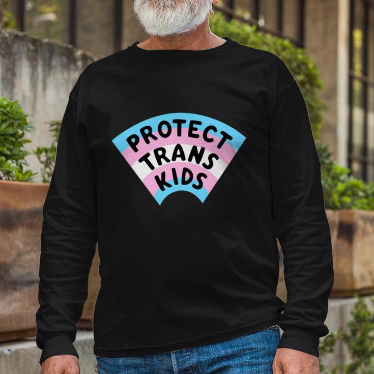 Protect Trans V2 Long Sleeve T-Shirt Gifts for Old Men