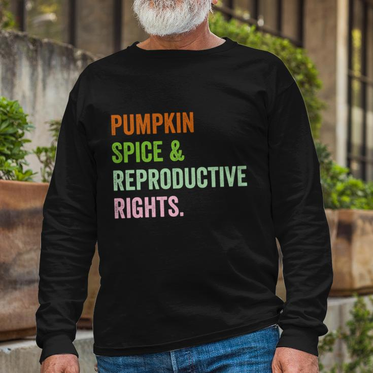 Pumpkin Spice Reproductive Rights Pro Choice Feminist Rights V3 Long Sleeve T-Shirt Gifts for Old Men