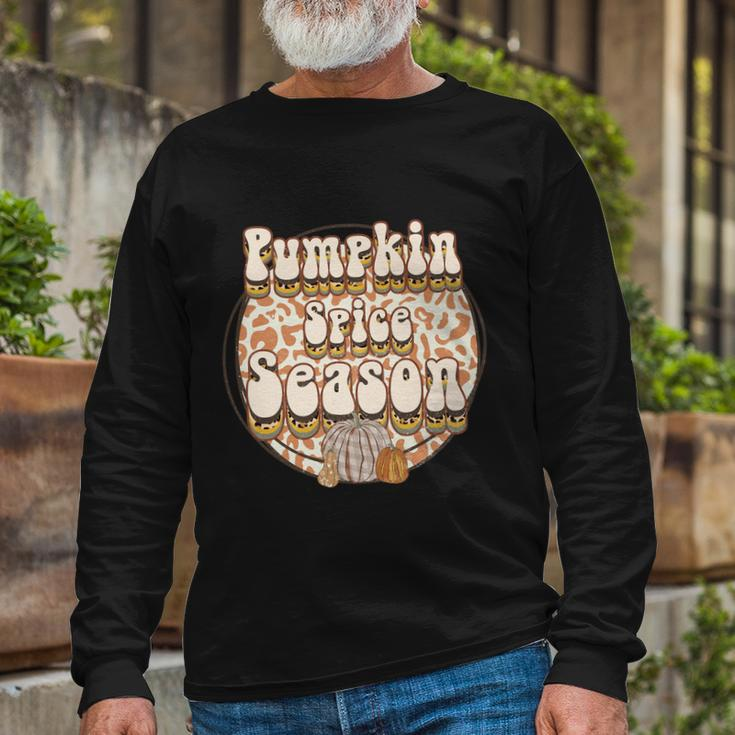 Pumpkin Spice Season Thanksgiving Quote Long Sleeve T-Shirt Gifts for Old Men