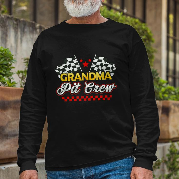 Race Car Birthday Party Racing Grandma Pit Crew Long Sleeve T-Shirt Gifts for Old Men