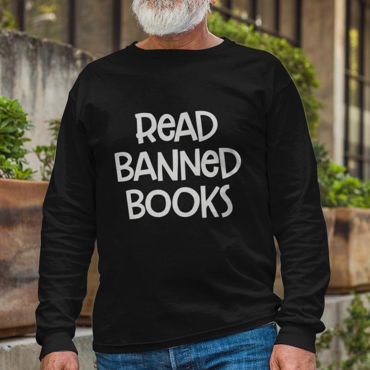 Read Banned Books Tshirt V2 Long Sleeve T-Shirt Gifts for Old Men