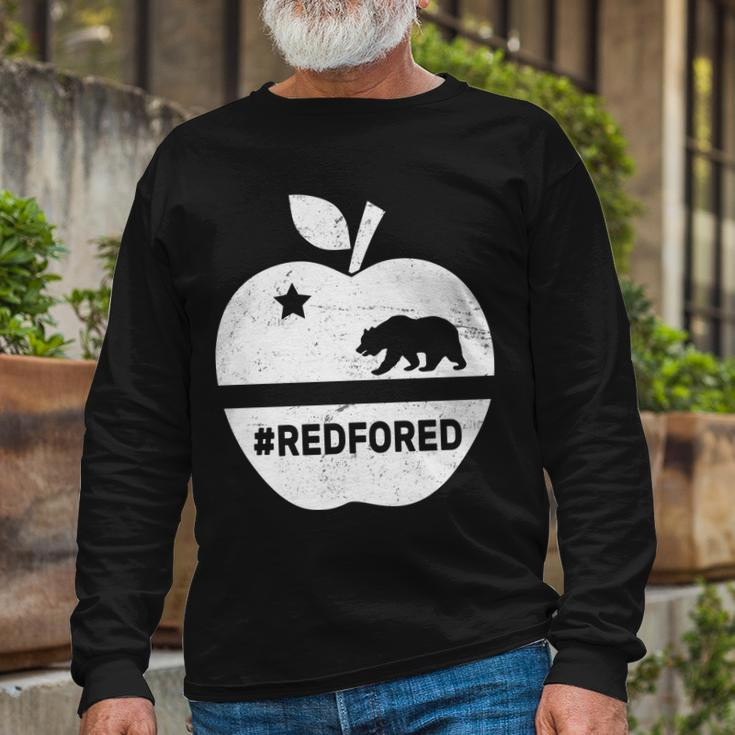 Red For Ed California Apple Tshirt Long Sleeve T-Shirt Gifts for Old Men