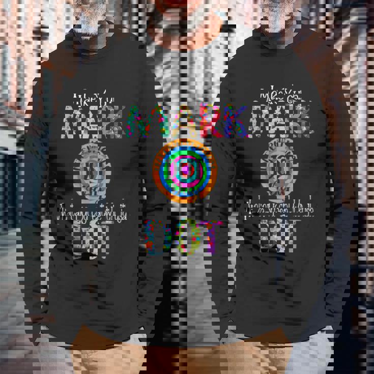 Retro Make Your Mark Happy International Dot Day Colorful Men Women Long Sleeve T-Shirt T-shirt Graphic Print Gifts for Old Men