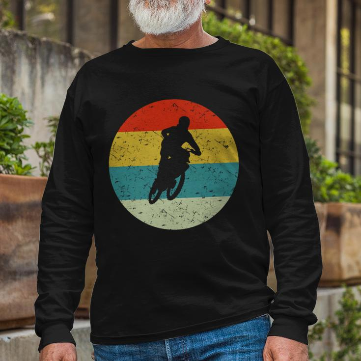 Retro Vintage Motocross Long Sleeve T-Shirt Gifts for Old Men
