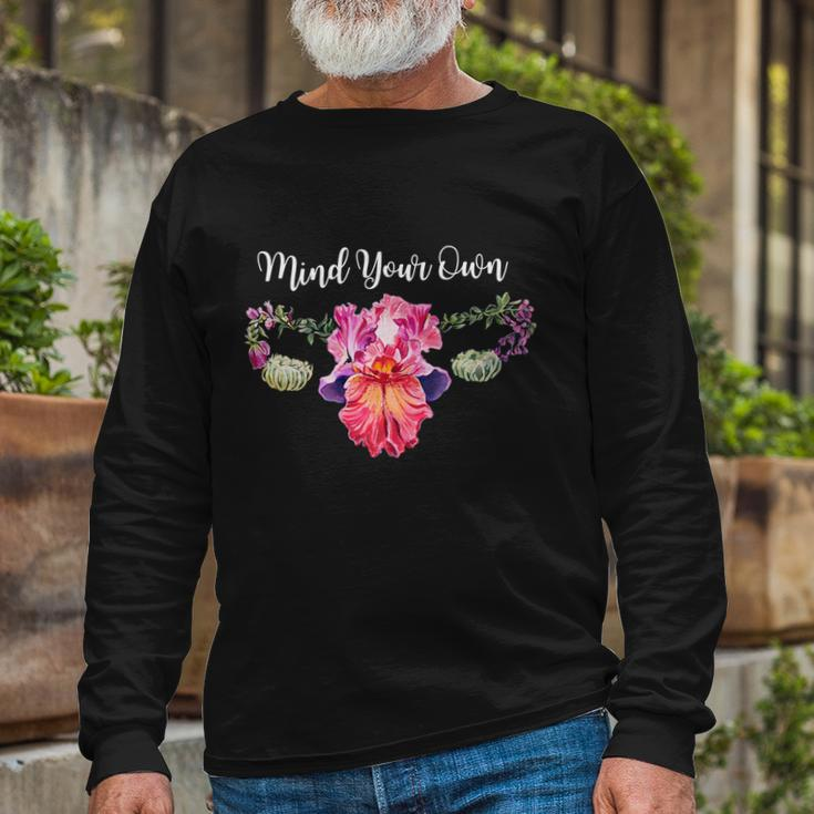 Rights Mind Your Own Uterus Pro Choice Feminist Meaningful Long Sleeve T-Shirt Gifts for Old Men