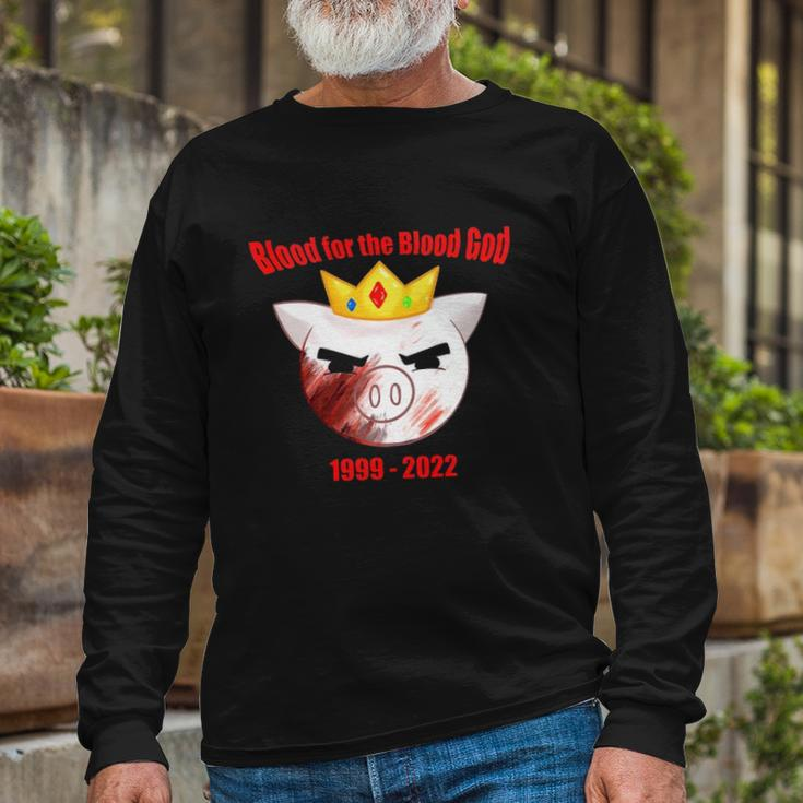 Rip Technoblade Blood For The Blood God Alexander Technoblade 1999-2022 Long Sleeve T-Shirt Gifts for Old Men