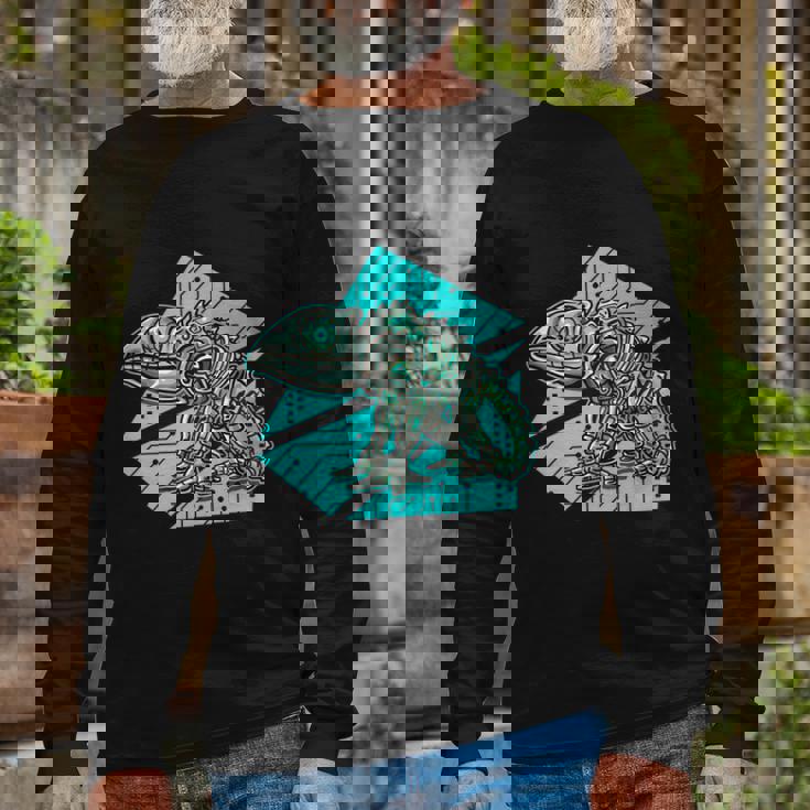 Robotic Chameleon For Reptile Lovers Lizard Lovers Long Sleeve T-Shirt Gifts for Old Men