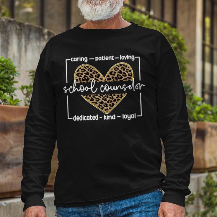 School Counselor Appreciation School Counseling V2 Long Sleeve T-Shirt Gifts for Old Men