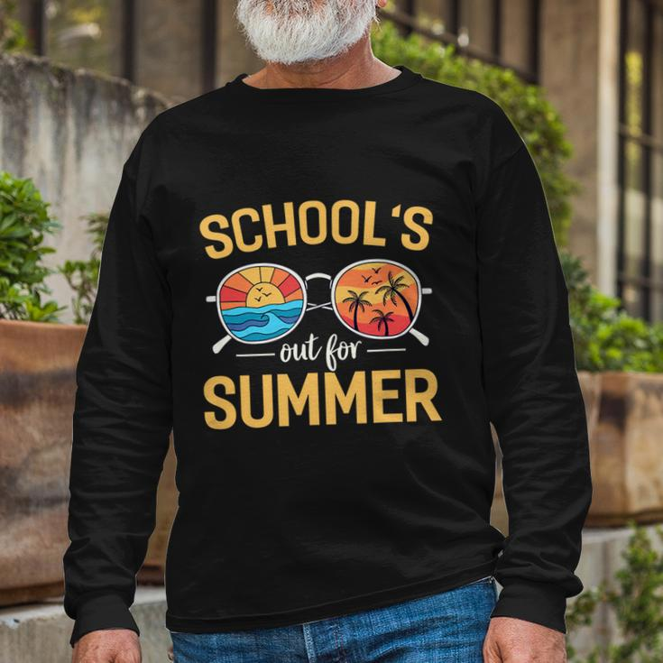 Schools Out For Summer Happy Last Day Of School Long Sleeve T-Shirt Gifts for Old Men