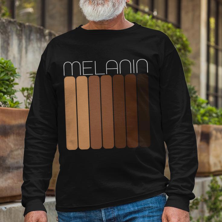 Shades Of Melanin Long Sleeve T-Shirt Gifts for Old Men