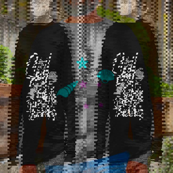 Shell Yeah Beaches Beach Lover Beachcomber Shelling Long Sleeve T-Shirt ...