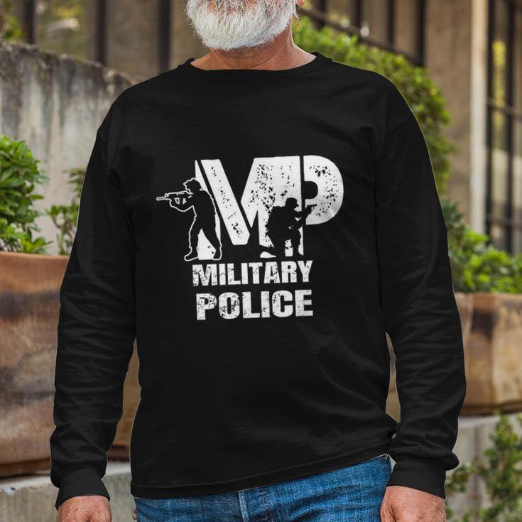 Soldier Retired Veteran Mp Military Police Policeman Long Sleeve T-Shirt Gifts for Old Men