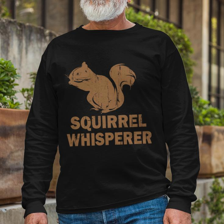 Squirrel Whisperer V2 Long Sleeve T-Shirt Gifts for Old Men