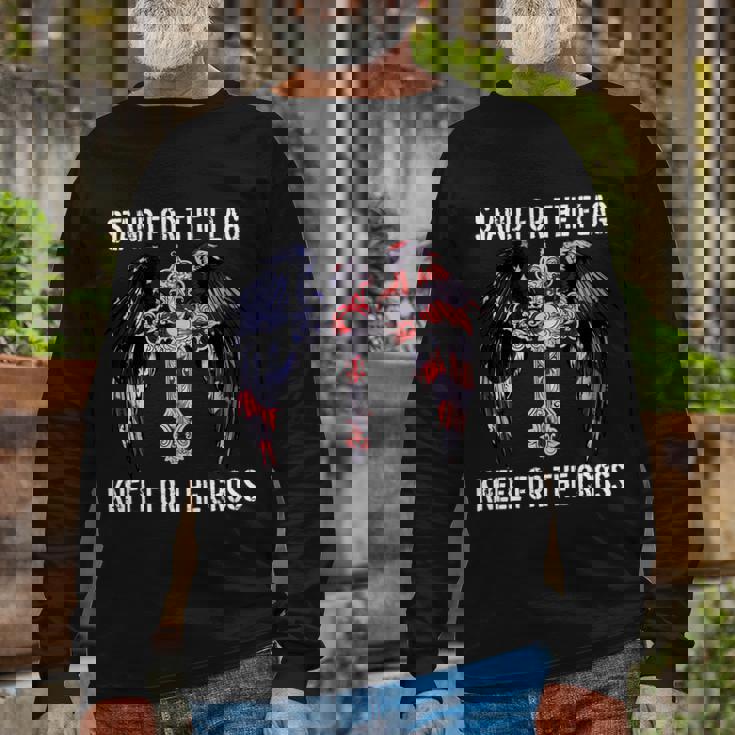 I stand for the flag and kneel for the cross sweatshirt hotsell