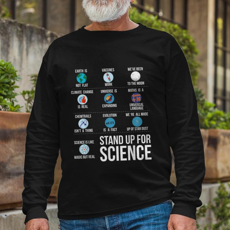 Stand Up For Science Long Sleeve T-Shirt Gifts for Old Men