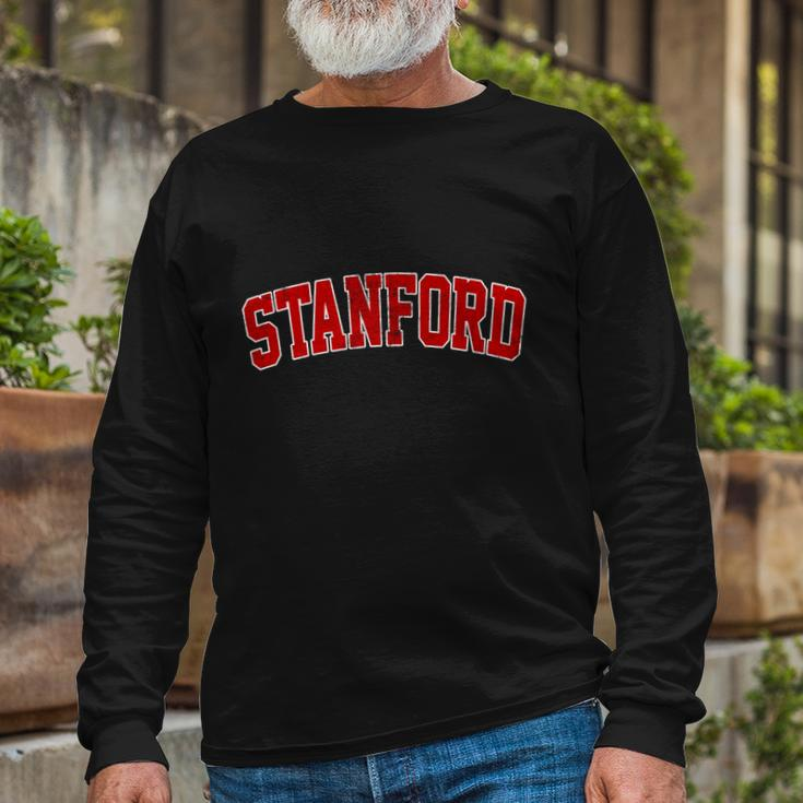 Stanford California Ca Vintage Sports Logo Long Sleeve T-Shirt Gifts for Old Men