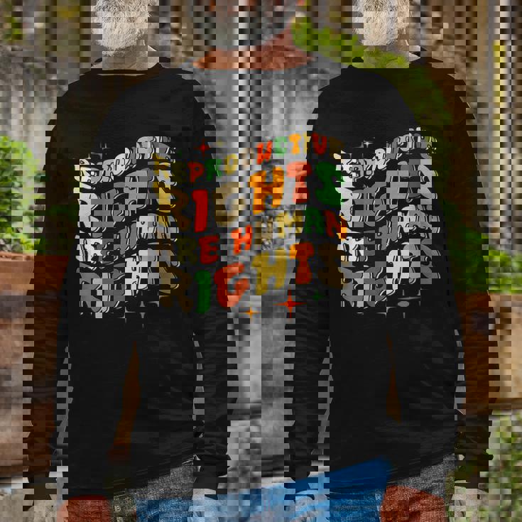 Stars Stripes Reproductive Rights Are Human Rights Long Sleeve T-Shirt Gifts for Old Men Stars Stripes Reproductive Rights Are Human Rights Long Sleeve T-Shirt Gifts for Old Men