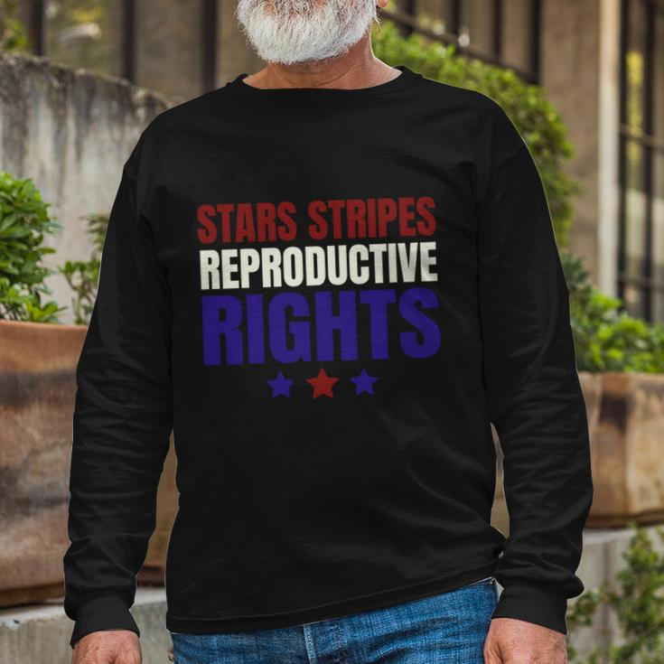 Stars Stripes Reproductive Rights Meaningful V3 Long Sleeve T-Shirt Gifts for Old Men