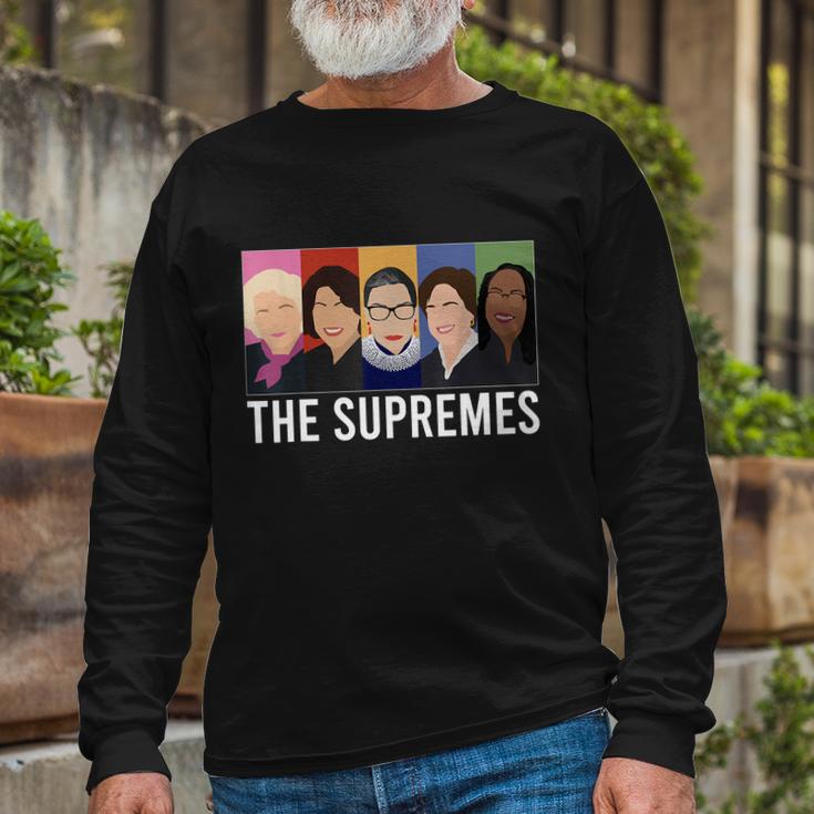 The Supremes Ketanji Brown Jackson Rbg Sotomayor Cute Long Sleeve T-Shirt Gifts for Old Men