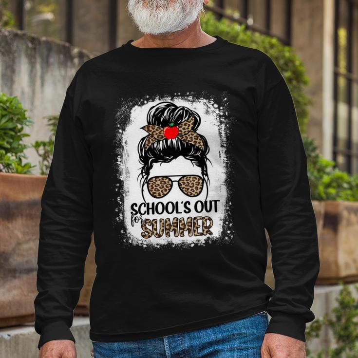 Teacher End Of Year Shirt Schools Out For Summer Last Day Long Sleeve T-Shirt Gifts for Old Men