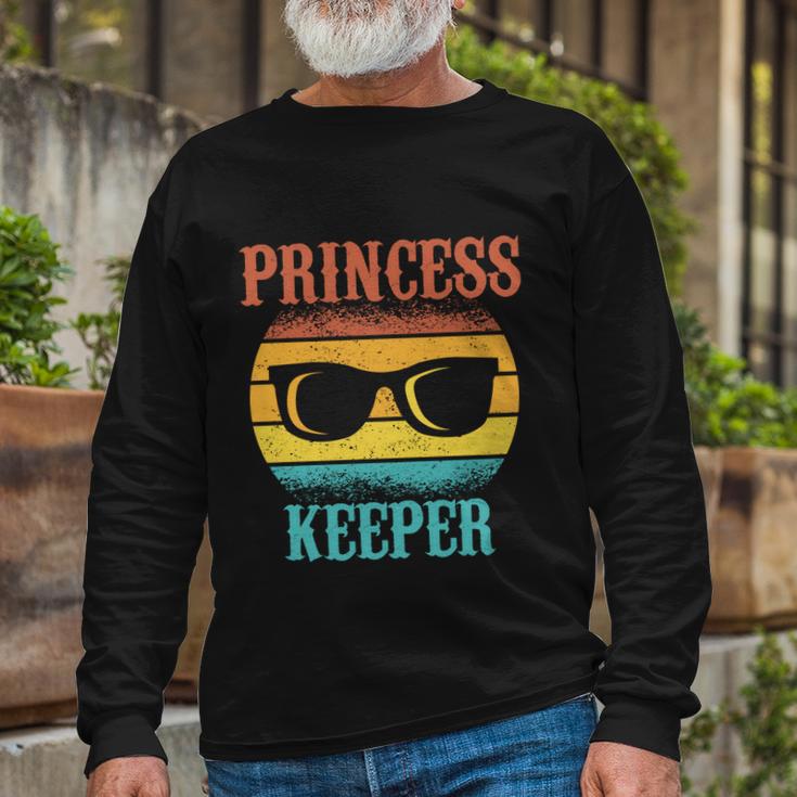 Tee For Fathers Day Princess Keeper Of Daughters Long Sleeve T-Shirt Gifts for Old Men