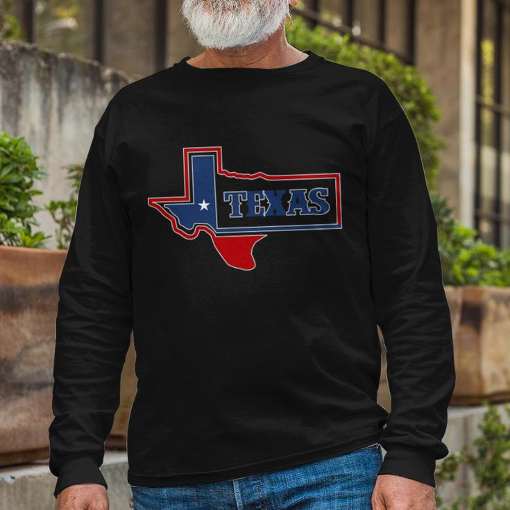 Texas Logo Tshirt Long Sleeve T-Shirt Gifts for Old Men