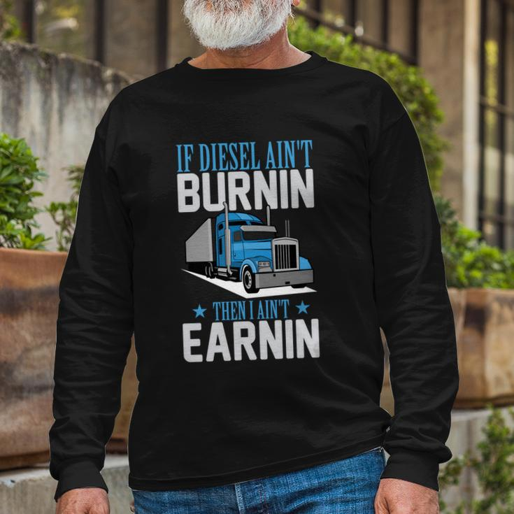 Truck Driver Trucker Semicute trailer Truck Long Sleeve T-Shirt Gifts for Old Men