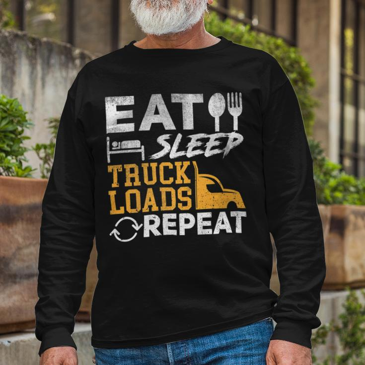 Trucker Trucker Accessories For Truck Driver Diesel Lover Trucker_ Long Sleeve T-Shirt Gifts for Old Men