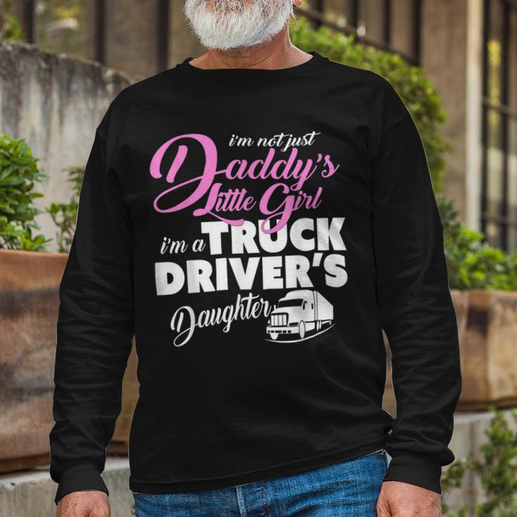 Trucker Trucker Shirts For Children Truck Drivers Daughter Shirt Long Sleeve T-Shirt Gifts for Old Men