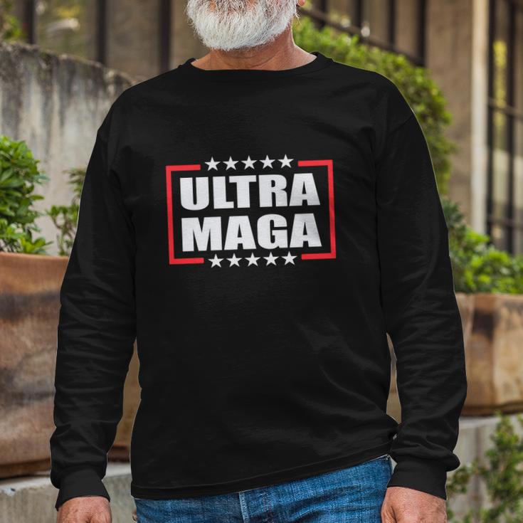 Ultra Maga 2024 Pro Trump Tshirt Long Sleeve T-Shirt Gifts for Old Men