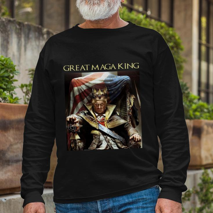 Ultra Maga Maga King The Great Maga King Tshirt V4 Long Sleeve T-Shirt Gifts for Old Men