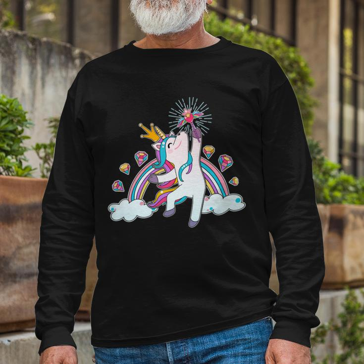 Unicorn Magic V2 Long Sleeve T-Shirt Gifts for Old Men