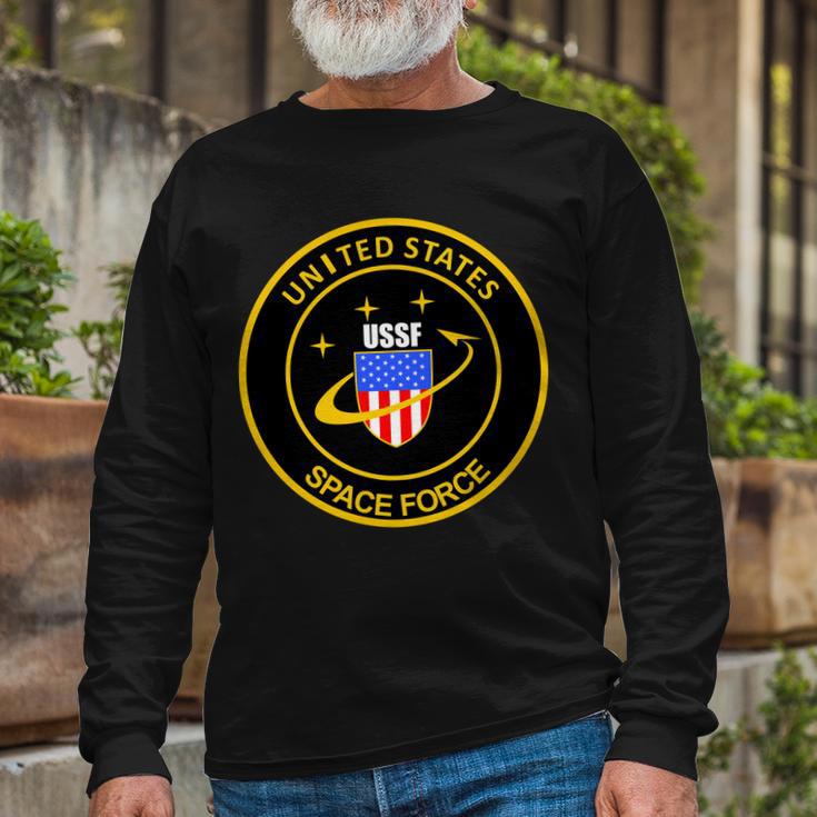 United States Space Force Ussf Tshirt Long Sleeve T-Shirt Gifts for Old Men