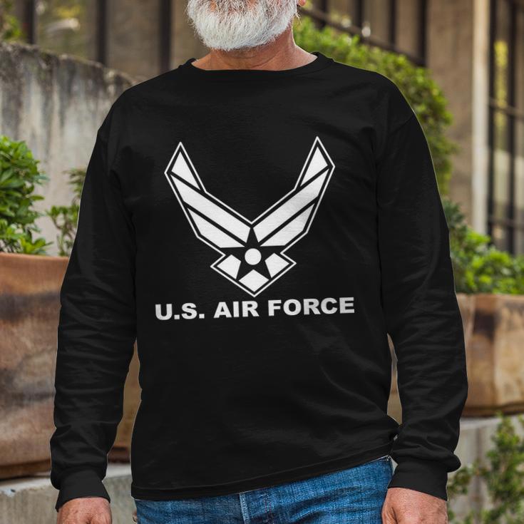 US Air Force Logo Long Sleeve T-Shirt Gifts for Old Men